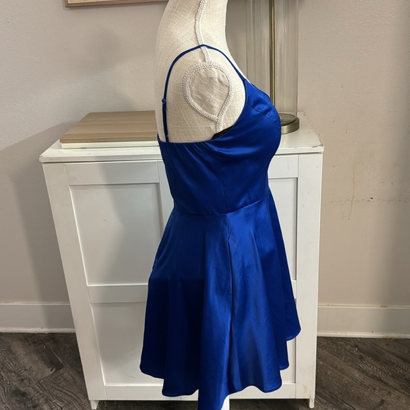 Windsor NWOT Gorgeous Royal Blue Evening Mini Party Dress - Picture 8 of 17